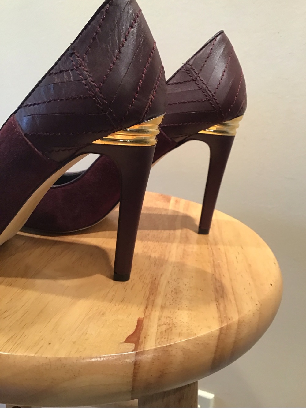 DV by Dolce Vita Burgundy Suede and leather Heels